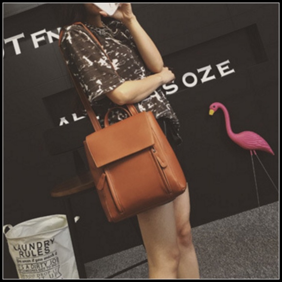 Brand new cognac backpack. - Picture 4 of 8